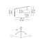 Angelica L 120 Wall Lamp - Black Structure