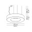Atollo ø150 Suspension Lamp With 4 Steel Cable