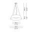 Reverse BASIC A - ø60 Pendant - Pleated Ribbon Fabric