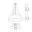 Reverse BASIC A - ø80 Pendant - Pleated Fabric