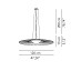 Mood ø120 Suspension Lamp With Pleated Fabric