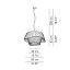 Cocò D-80 Pendant - Pleated Fabric