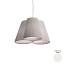 Florinda 3 Suspension Lamp - Pleated Fabric