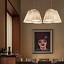 Florinda 3 Suspension Lamp - Pleated Fabric