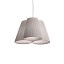 Florinda 3 Suspension Lamp - Pleated Fabric