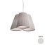 Florinda 3 Suspension Lamp - Pleated Fabric