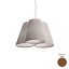 Florinda 3 Suspension Lamp - Pleated Fabric