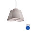 Florinda 3 Suspension Lamp - Pleated Fabric