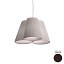 Florinda 3 Suspension Lamp - Pleated Fabric
