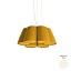 Florinda 6 Suspension Lamp - Pleated Ribbon Fabric