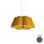Florinda 6 Suspension Lamp - Pleated Ribbon Fabric