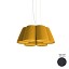 Florinda 6 Suspension Lamp - Pleated Ribbon Fabric