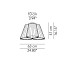 Florinda 3 Ceiling Lamp - Pleated Fabric