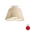 Florinda 3 Ceiling Lamp - Pleated Fabric