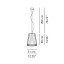 Florinda 1 Suspension Lamp - Pleated Fabric