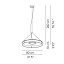 Idea Ø80 Pendant With White Structure