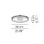 Idea Ø66 Ceiling Lamp With White Structure
