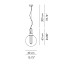 Orb ø40 Pendant - Globe Smoked PMMA