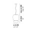 Faro Large Suspension Lamp With Matt Black Frame