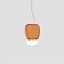 Faro Large Suspension Lamp With Painted Brass Frame