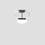 Faro Small Ceiling Lamp With Matt Black Frame