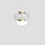 Faro Small Ceiling Lamp With Painted Brass Frame