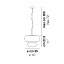 Faro Small Suspension Lamp With Matt Black Frame