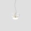 Faro Small Suspension Lamp With Painted Brass Frame