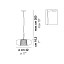 Plisse Suspension Lamp - Bronze Structure