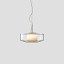 Plisse Suspension Lamp - Bronze Structure