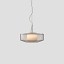Plisse Suspension Lamp - Bronze Structure