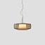 Plisse Suspension Lamp - Bronze Structure
