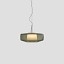 Plisse Suspension Lamp - Bronze Structure
