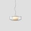 Plisse Suspension Lamp - Matt Steel Structure
