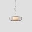 Plisse Suspension Lamp - Matt Steel Structure