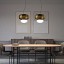 Faro Small Suspension Lamp With Matt Black Frame