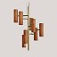 Black Note Chandelier - Gold