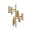 Black Note Chandelier - Gold