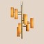 Black Note Chandelier - Gold