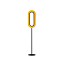 Lens Oval Floor Lamp - Matt Black
