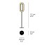 Lens Oval Floor Lamp - Matte Nickel