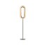 Lens Oval Floor Lamp - Matte Nickel