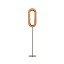 Lens Oval Floor Lamp - Matte Nickel