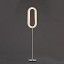 Lens Oval Floor Lamp - Matte Nickel