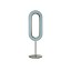 Lens Oval Table Lamp - Matte Nickel