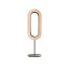 Lens Oval Table Lamp - Matte Nickel