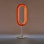 Lens Oval Table Lamp - Matte Nickel