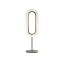 Lens Oval Table Lamp - Matte Nickel