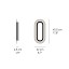 Lens Oval Wall Lamp - Matte Nickel