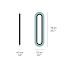 Lens Super Oval Wall Lamp - Matte Nickel